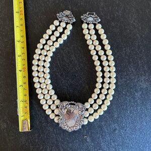 Vintage Pearl and Sterling Silver necklace